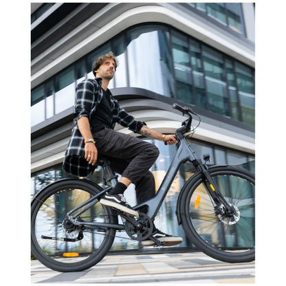 ADO Air 28 Pro - Urban Step Through All-Rounder Electric Bike - Man on Grey Model