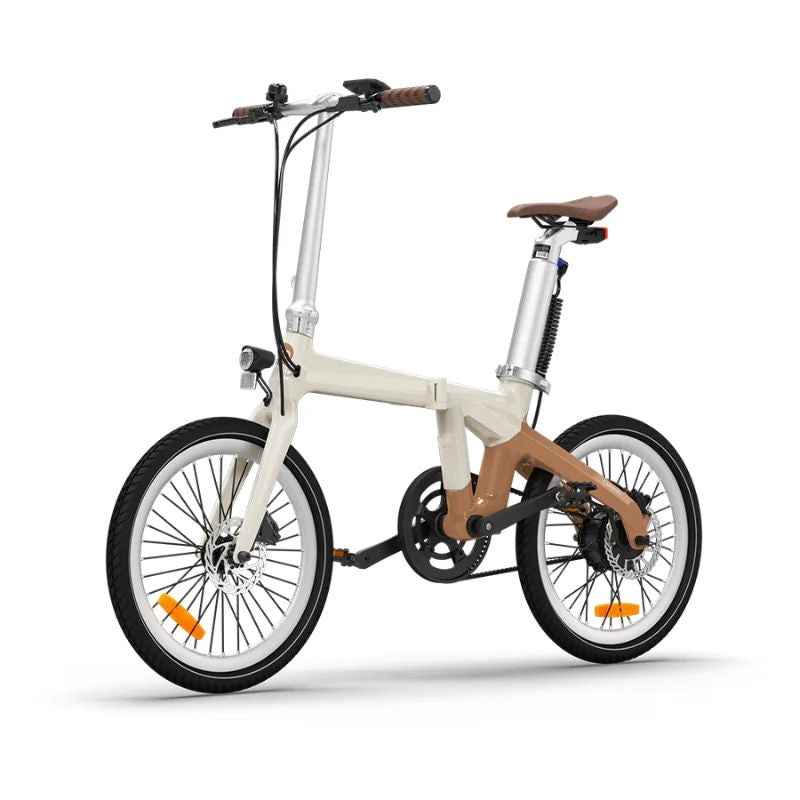 ADO Air Carbon - The Lightest Carbon Folding E-Bike - Latte