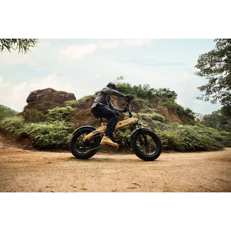 ADO Beast 20F - Folding Electric Bike - Sand Outside Shot