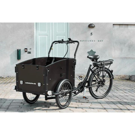 AMCargoBikes Ultimate Curve - Cargo Electric Bike - Matte Black Frame