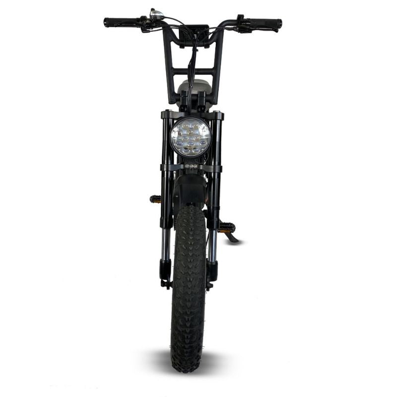 Cruz73 Retro Electric Bike - Pro Version - Fat Tyre - Front angle