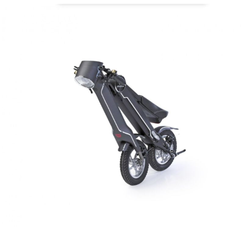 Cruzaa Sit Down E-Scooter - Black - Folded