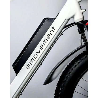 E-Movement Aries - Mountain Electric Bike - White - Frame