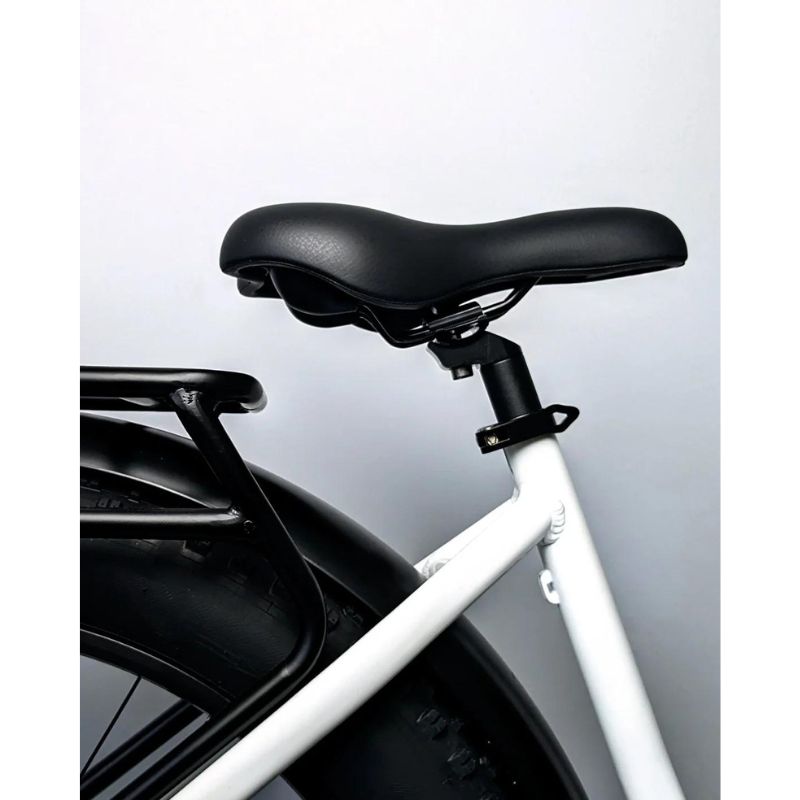 E-Movement Aries - Mountain Electric Bike - White - Seat