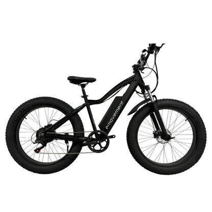 E-Movement Thunder v4.2 eMTB - Fat Tyre Electric Bike - Black