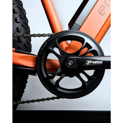 E-Movement Thunder v4.2 eMTB - Fat Tyre Electric Bike - Orange - Pedal