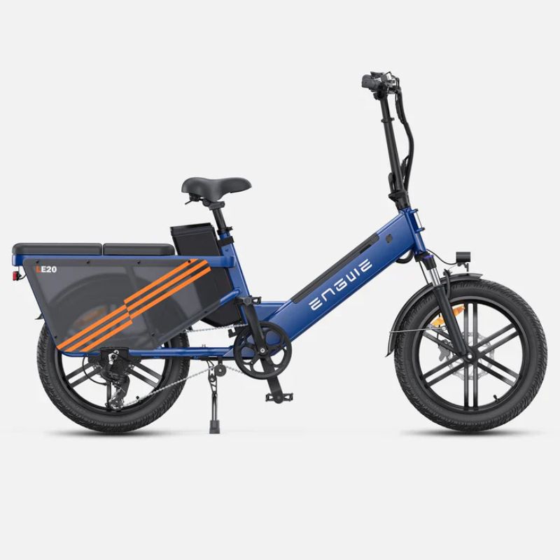 Engwe LE20 - Step Through Cargo Electric Bike - Blue