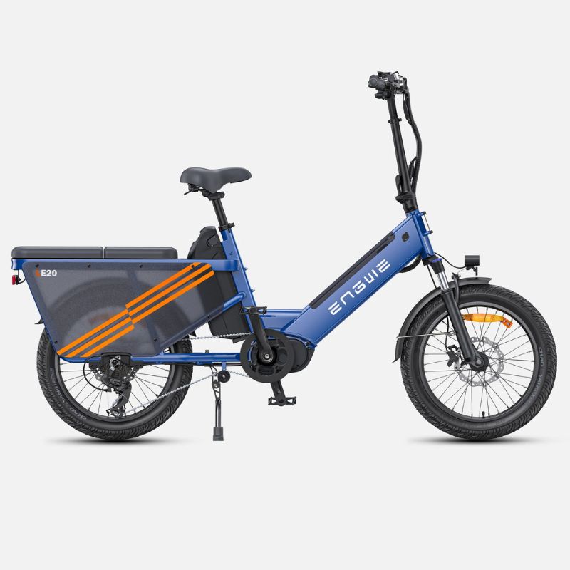 Engwe LE20 - Step Through Cargo Electric Bike - Blue