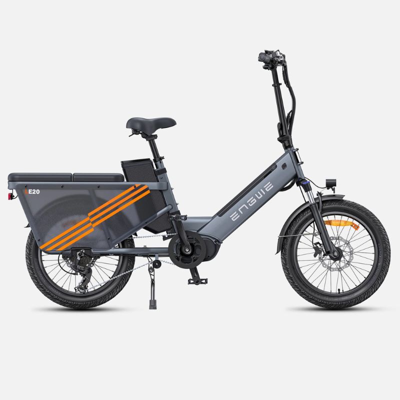 Engwe LE20 - Step Through Cargo Electric Bike - Grey