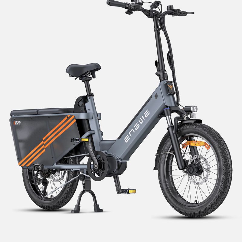 Engwe LE20 - Step Through Cargo Electric Bike - Grey