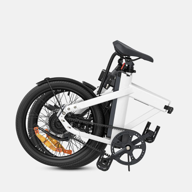 Engwe P20 - Folding Electric Bike - White - Folded