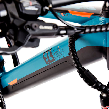 Ezego Trail Destroyer II - Electric Bike - Turquoise & Black - Battery