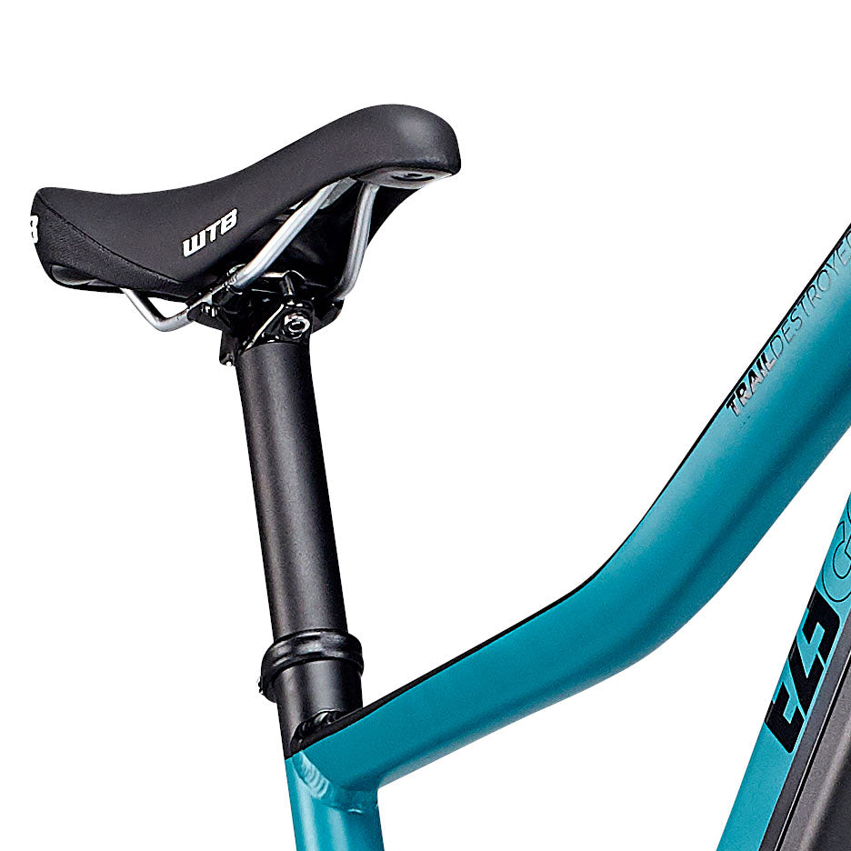 Ezego Trail Destroyer II - Electric Bike - Turquoise & Black - Saddle