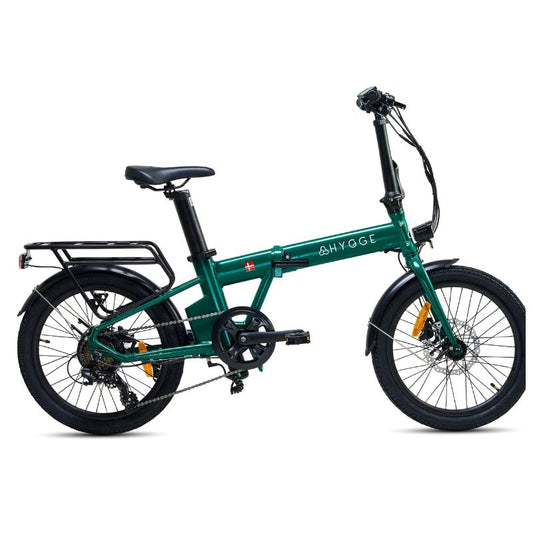 Hygge Virum - Foldable Electric Bike - Green