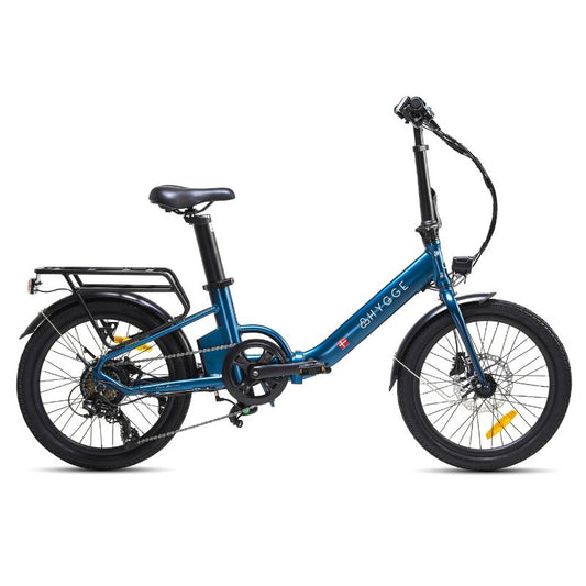 Hygge Virum - Step Foldable Electric Bike - Blue