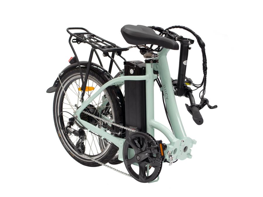 Juicy Bike Compact Plus Electric Bike - Blue - Folded