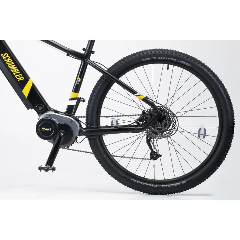 Mark2 Scrambler C - Electric Mountain Bike - Black - Rear Wheel