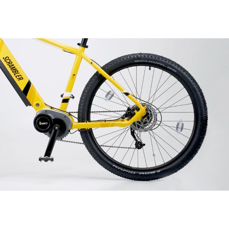 Mark2 Scrambler CL - Electric Mountain Bike - 250W - Yellow Wheel