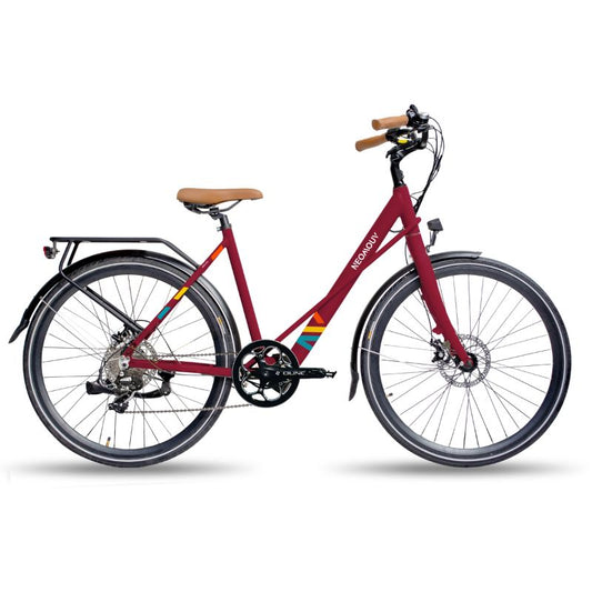 Neomouv Malva - Step Through Electric Bike - Red