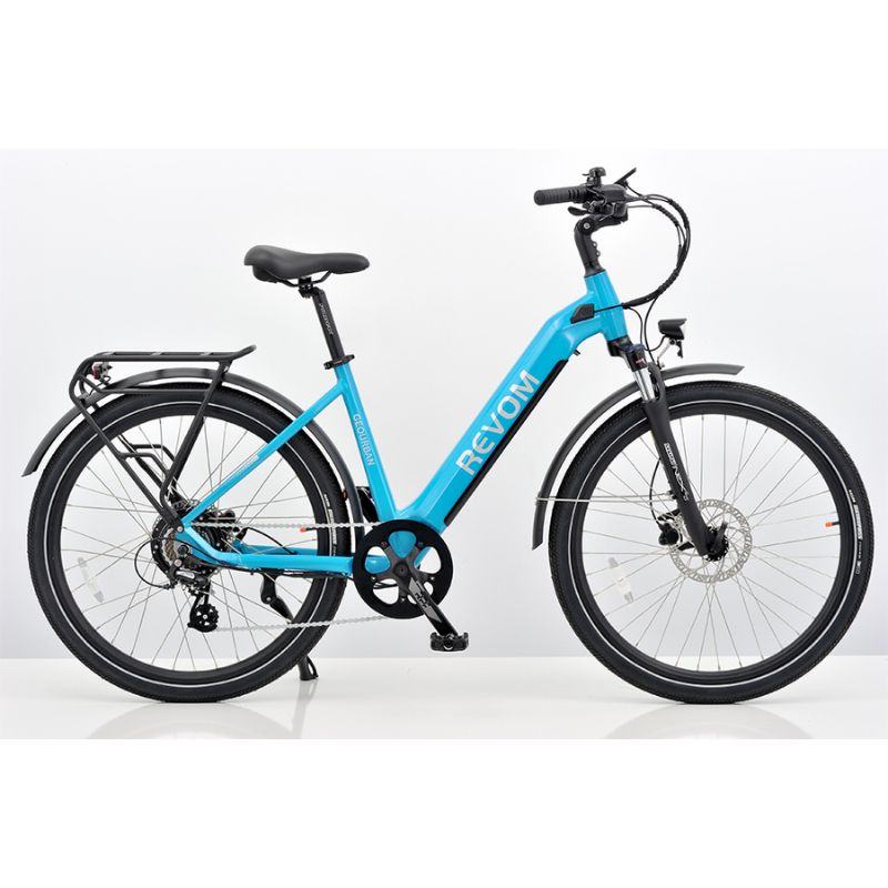 Revom ST04 Tourer Step Through Electric Bike - Blue