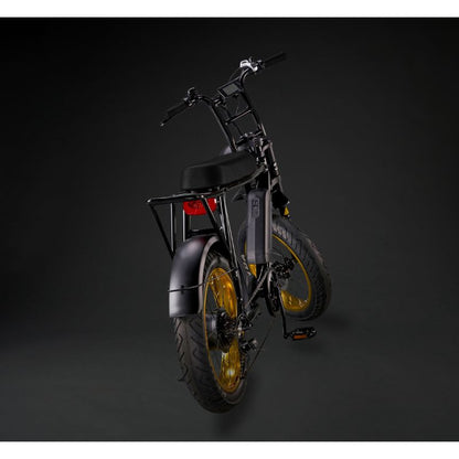 Rocket 88S Fat Boy - Super Monkey Electric Bike - Black Frame - Black Trim - Yellow Rim