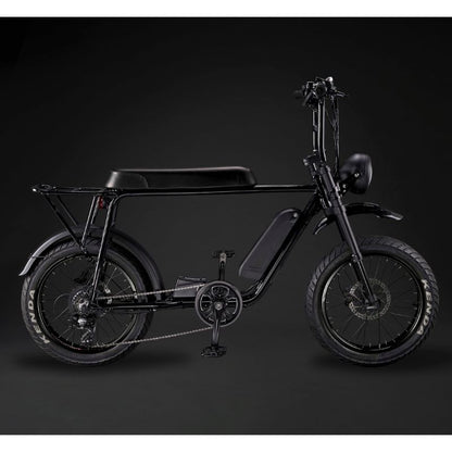 Rocket 88S Fat Boy - Super Monkey Electric Bike - Black Frame - Black Trim - Black Rim