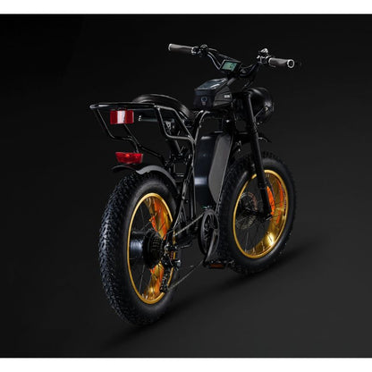 Rocket SX Sport Utility - Electric Bike - Black Frame - Black Trim - Anodized Yellow Rim