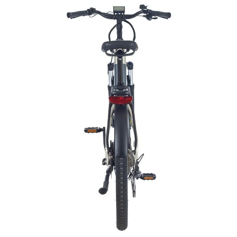 Wisper Wayfarer H7 Hub-Drive Step Through Electric Bike - Rear View - E-Bikes Express